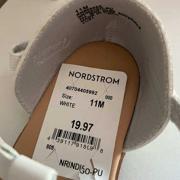 NWT Toddler Girls’ Size 11 White Sandals - Picture 7 of 7